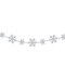 Northlight Snowflakes Christmas Garland - 8' x 1" - White - Unlit